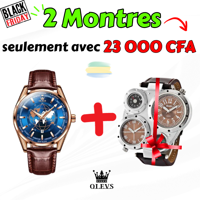 Montre Wistwatch+Montre OULM Gratuite -GB