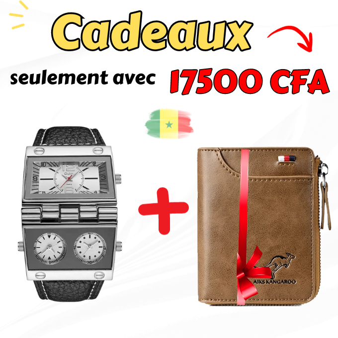 Montre OULM + Portefeuille KAKI Gratuite -SN