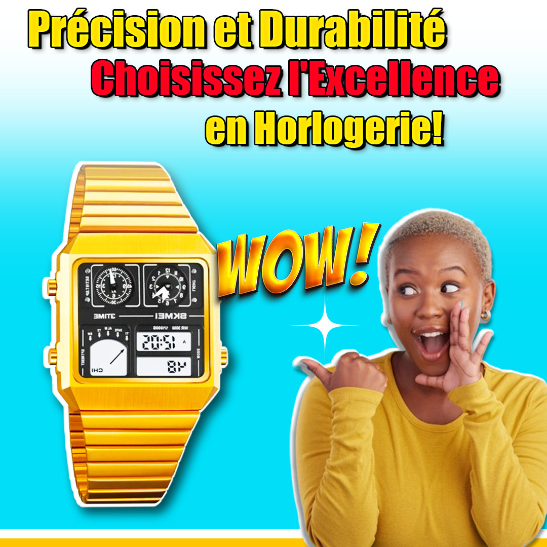 SKME 2024 Montre de sport pour Homme -GNK