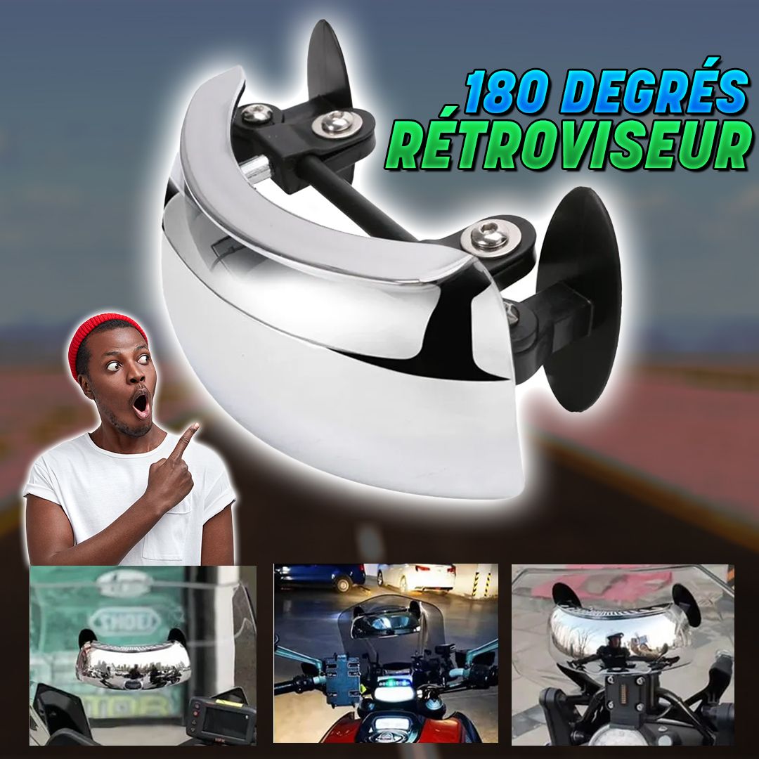 Rétroviseur Moto Anti-Angle Mort : Vision 180°- CNG