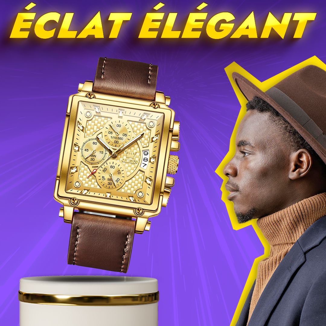 Montre en cuir pour Homme-GNK