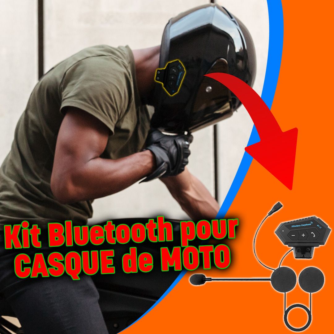 Oreillette Bluetooth pour casque de moto avec microphone-CI