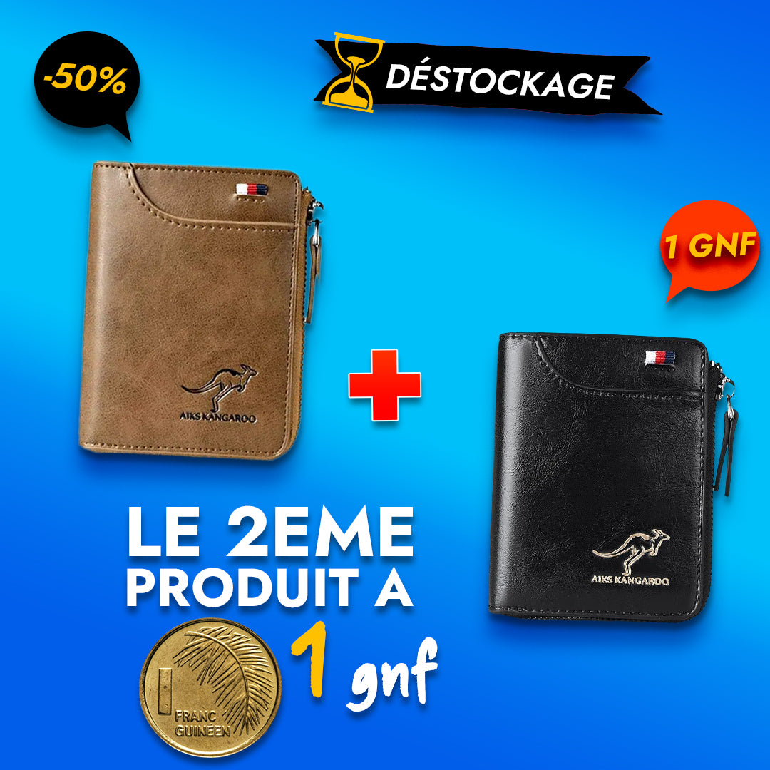 Portefeuille Protection kaki + noire - OFFRE-GN