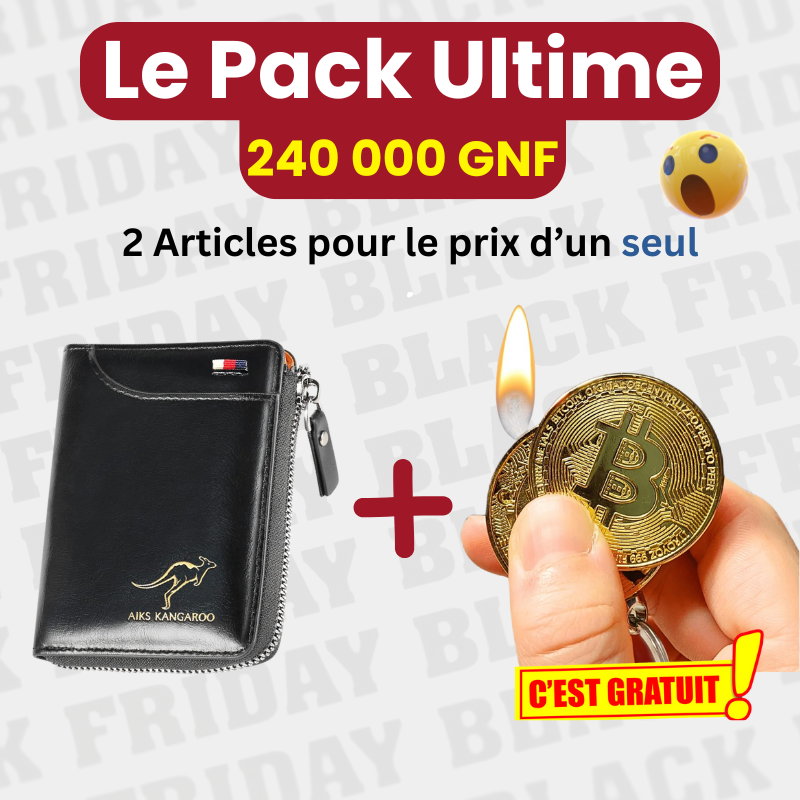 Pack Ultime =Briquet Bitcoin + Portefeuille