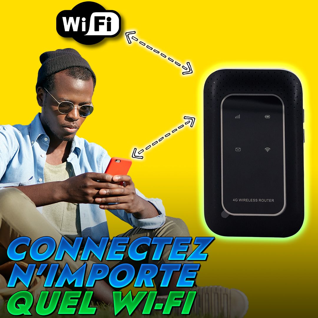 Routeur de poche 4G LTE et  Vous aide à trouver le c-o d-e wifi-GB