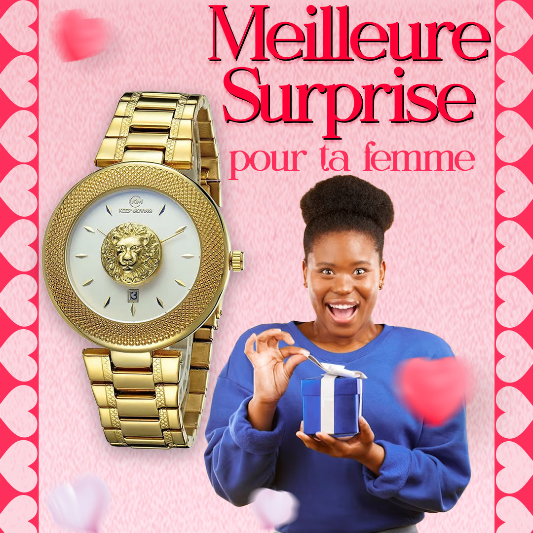 Montre du luxe LION pour femme-GNK