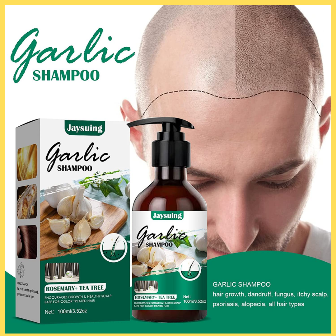 Shampooing à l'ail - croissance des cheveux-gabon