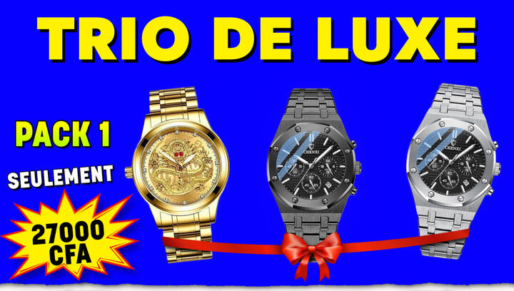 Pack Trio  - 3 Montres de luxe ⏳ 24h