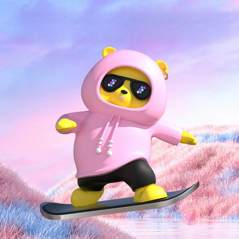 Panda Skater– Ornement de Voiture Élégant et Ludique-GNK