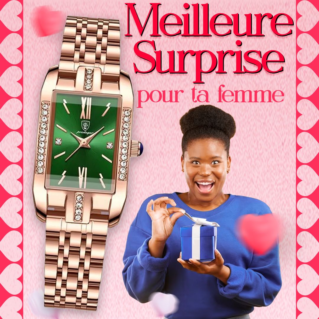 POEDAGAR Montre Femme De Luxe-RDC